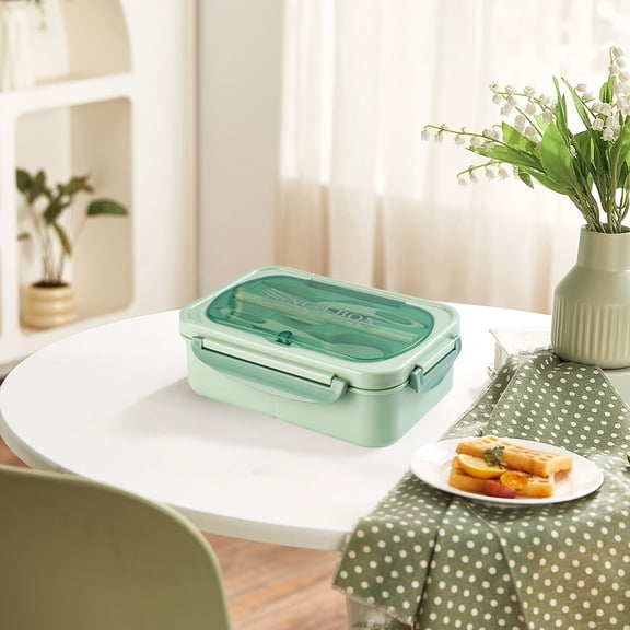 RXIRUCGD Insulated Lunch Container with Multiple Compartments for Meal Prep, Durable Plastic Food Storage Box for Work and Travel