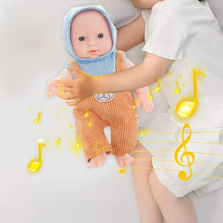 RXIRUCGD Interactive Baby Doll Pink Crying Talking Feeding Dolls