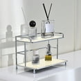 thumbnail image 1 of RXIRUCGD Iron Frame Acrylic Storage Rack - Double Layer Bathroom Cosmetic Organizer for Countertops - Rustproof Waterproof Shelf for Perfume Cups Kitchen Essentials, 1 of 6