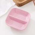 thumbnail image 1 of RXIRUCGD Japanese Style Seasoning Dish Set - Wheat Straw Sauce and Vinegar Containers with Divided Sections, Perfect for Condiments and Snacks, 1 of 6