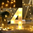 thumbnail image 1 of RXIRUCGD Christmas Lights Light Up Number Led Light, Alphabet LED Digital Lights Light Up White Plastic Digital Standing Hanging Christmas Decorations, 1 of 2