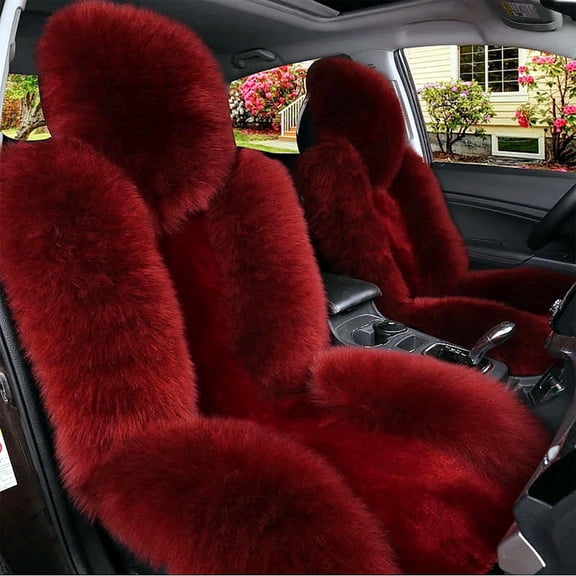 RXIRUCGD Luxury Car Seat Cushion for Winter Driving Comfort, Non-Slip Bottom Polyester Cover for Vehicle Interior Protection and Warmth