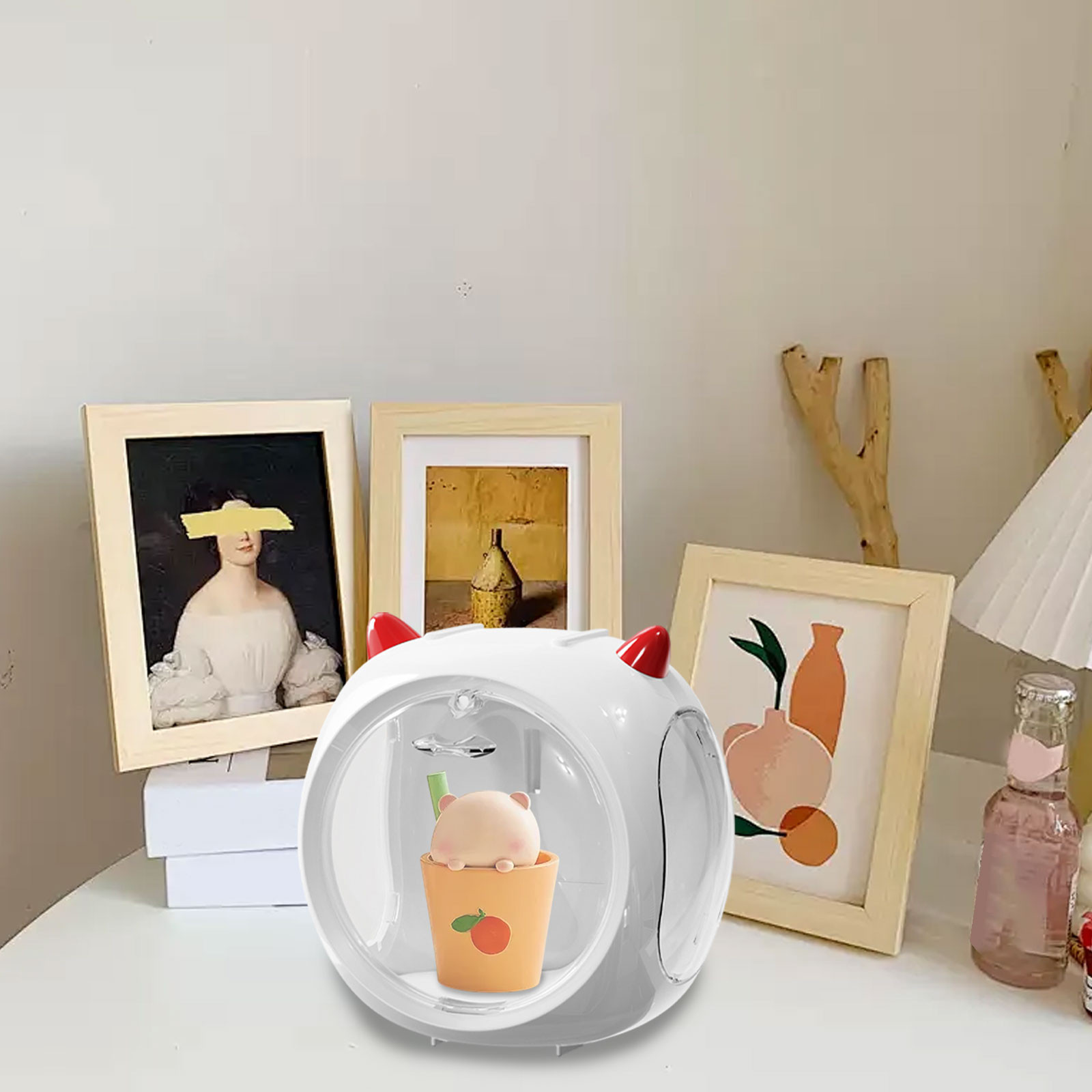 RXIRUCGD Magnetic Closure Clear Storage Box with Stackable Design ...
