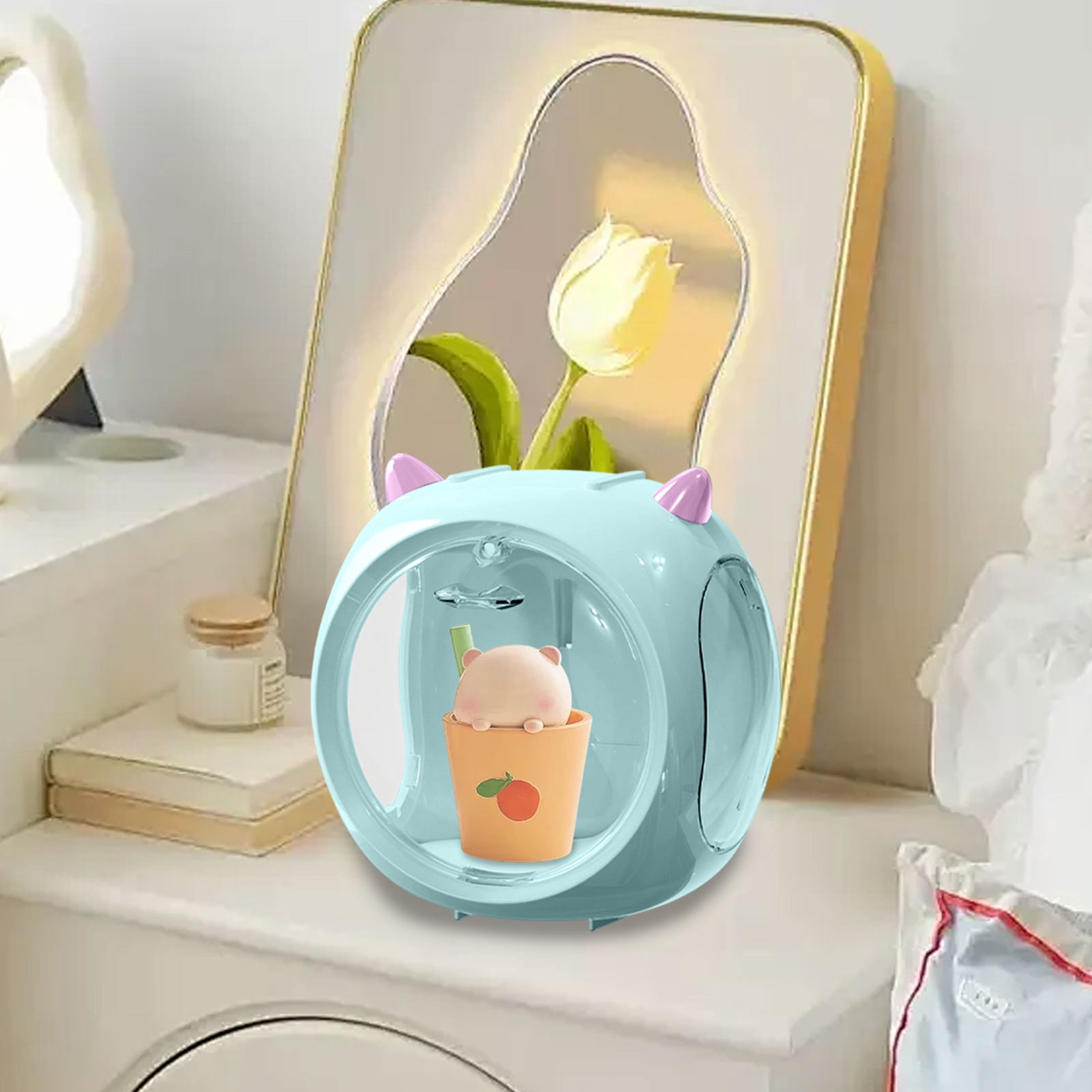 RXIRUCGD Magnetic Closure Clear Storage Box with Stackable Design ...