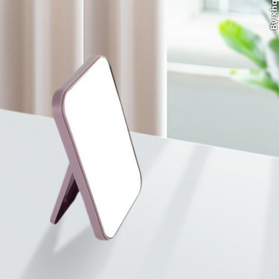 RXIRUCGD Makeup Mirror Desk Mirror, Desktop Makeup Mirror Portable Small Mirror Female Dressing Table Desktop Princess Mirror Bedroom Student Dormitory Desktop Makeup Mirror,Purple