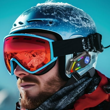 RXIRUCGD Motorcycle Bluetooth Headset Helmet Speakers, Bluetooth 5.4RGB Cool Light Effect Intelligent Noise Reduction Voice Call 1000mAh Battery IPX7 Waterproofs Motorcycle Bluetooth Earphones,Hard