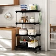 thumbnail image 1 of RXIRUCGD Movable Plastic Storage Rack with Wheels and U-Shaped Opening Multi Layer Organizer for Kitchen Bathroom Living Room and Office, 1 of 7