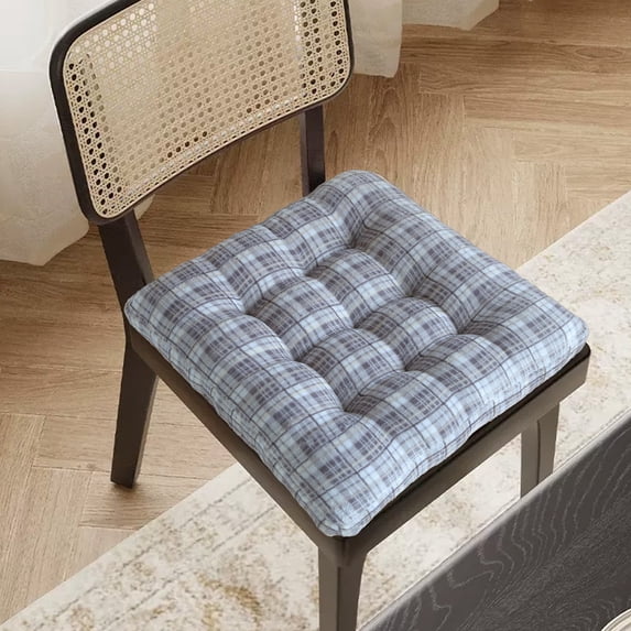 RXIRUCGD Plush Winter Chair Cushion with Non Slip Base - Thick Comfort Padding for Office and Home Seating - Soft Cotton Blend Fabric with Easy Care