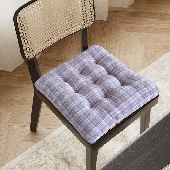 RXIRUCGD Plush Winter Chair Cushion with Non Slip Base - Thick Comfort Padding for Office and Home Seating - Soft Cotton Blend Fabric with Easy Care