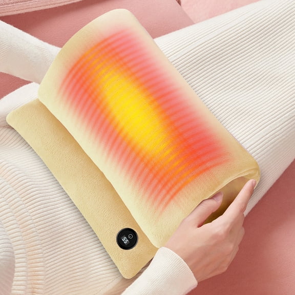 RXIRUCGD Portable Graphene Heating Hand Warmer with Digital Temperature Control, Rechargeable Winter Comfort Device for Office Outdoor Use, Safe Personal Heating Solution