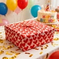 thumbnail image 1 of RXIRUCGD Recyclable Heart Pattern Gift Wrapping Paper 50 Sheets Holiday Birthday Christmas Present Packaging Decorative Paper with Colorful Designs Eco Friendly Craft Paper, 1 of 6