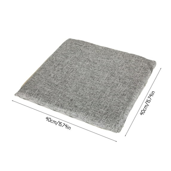 RXIRUCGD Seat Mat, Seat Cushions For Home Use- Plush Cushion For Living Room Tatami- Plush Chair Cushion Cushion Dining Chair Stool Cushion- 16 Inch,Gray