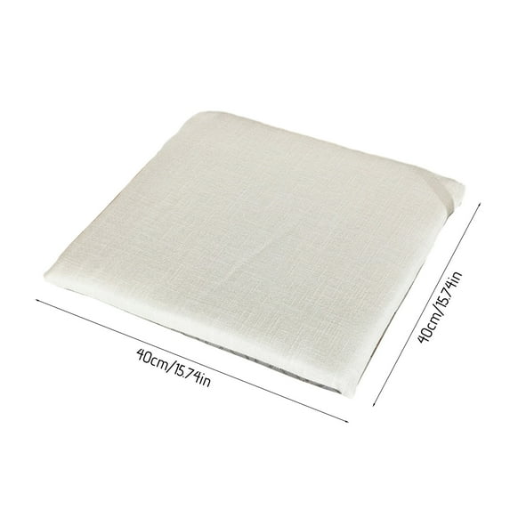 RXIRUCGD Seat Mat, Seat Cushions For Home Use- Plush Cushion For Living Room Tatami- Plush Chair Cushion Cushion Dining Chair Stool Cushion- 16 Inch,White