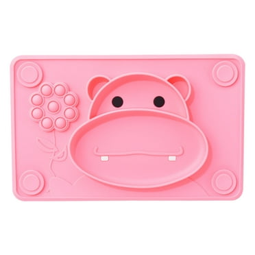 RXIRUCGD Silicone Toddler Plates Divided Plates for Baby, Calf Children's Dinner Infant Non-Slip Suction Cup Bowl Baby Complementary Food Divided Tableware