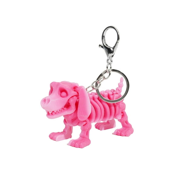 RXIRUCGD Skeleton Dog Keychain Accessories Backpack Pendant Handheld Joint Removable Pendant