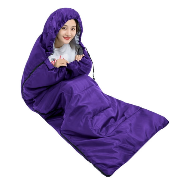 RXIRUCGD Sleeping Bags XL For Adults Mens Large Wide Sleeping Bag For Camping Backpacking Warm Cool Weather, Purple