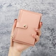 thumbnail image 1 of RXIRUCGD Small Wallet for Women Bifold RFID Blocking Card Holder PU Leather Wallets with Zipper Coin Pocket Birthday Mothers Day Gifts, 1 of 7