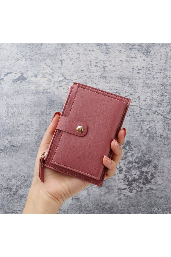 Small Wallet for Women Bifold RFID Blocking Card Holder PU Leather Wallets with Zipper Coin Pocket Birthday Mothers Day Gifts