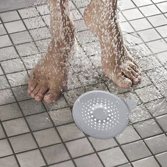 RXIRUCGD Strainers Hair Catcher Shower Covers Protector Flexible TPR Material Multiple Colors For Bathroom Tub Shower And Sink Bright-Colored