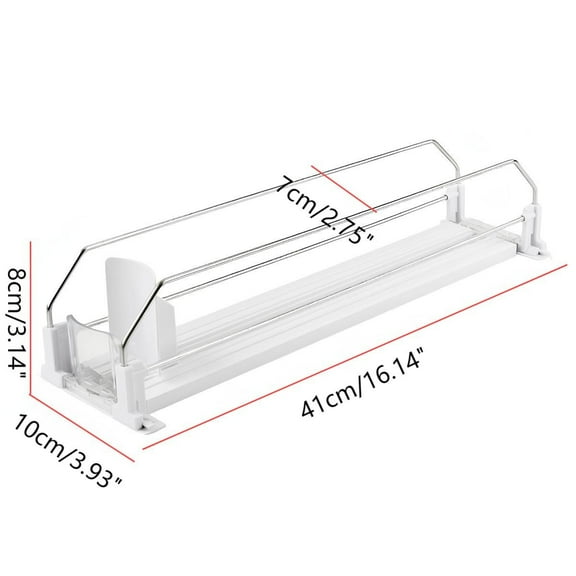 RXIRUCGD Supermarket Freezer Beverage Pusher Refrigerator Beverage Shelf Beverage Automatic Pusher
