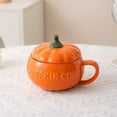 thumbnail image 1 of RXIRUCGD Thanksgiving Day Cute Ceramic Pumpkin Tableware Household Pumpkin Bowl With Lid Microwaveable Halloween Pumpkin Bowl, 1 of 6