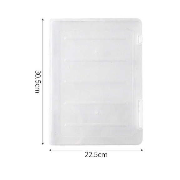 RXIRUCGD Transparent Document Storage Box for Home Organization, Multi-Purpose File Keeper for Important Papers, Certificates and Office Supplies, Stackable Design