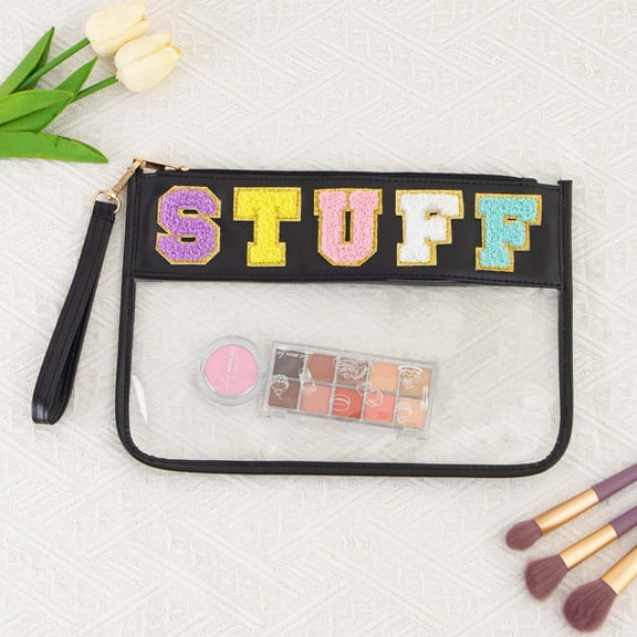 RXIRUCGD Transparent Snack and Toiletry Organizer Bag with Zipper Closure, Portable Water Resistant Pouch for Makeup and Travel Essentials, Clear Cosmetic Carry Case for Quick Access