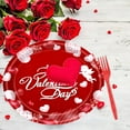 thumbnail image 1 of RXIRUCGD Valentine's Day Themed Disposable Tableware Set for Parties and Gatherings Includes Plates Cups and Utensils Convenient and Practical Solution for Easy Cleanup After Events, 1 of 6