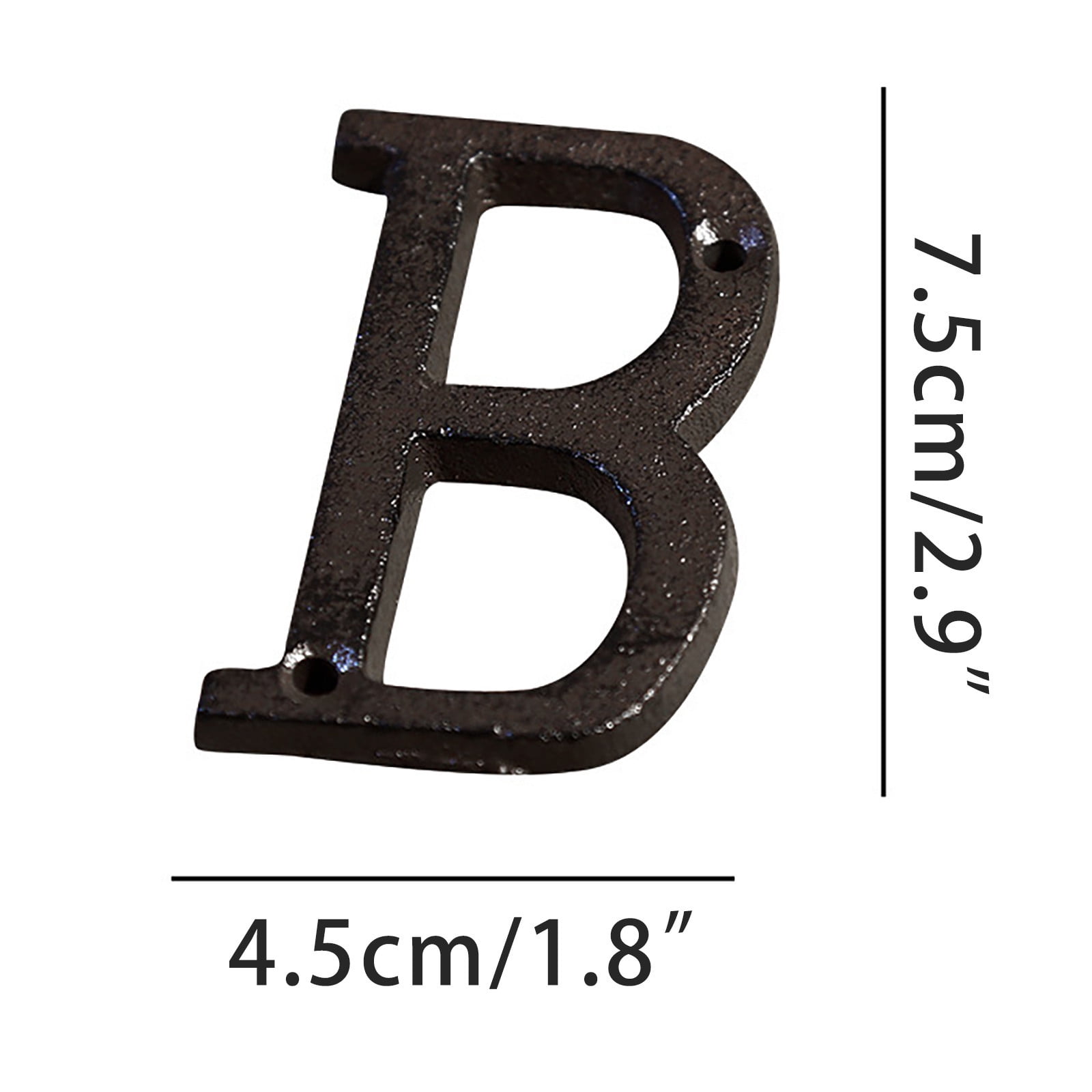 RXIRUCGD Wall Decoration, Alloy Wrought Iron Number Letter DIY House ...