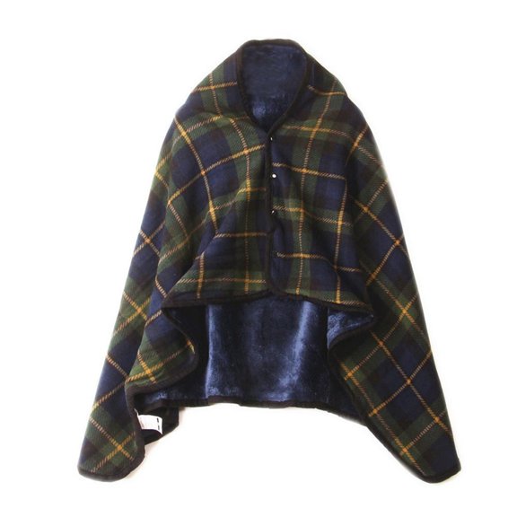 RXIRUCGD Winter Warm Blanket Thick Winter Plush Scarf Chunky Wrap Doublelayer Shawl Cape Scarves for Women Girls