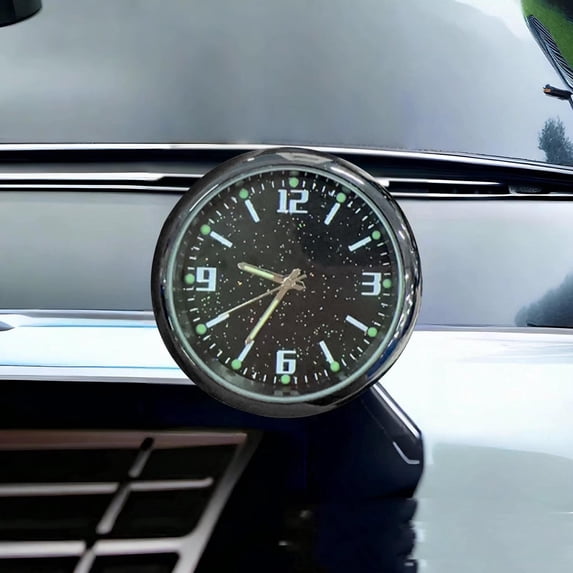 RXMEKW 4 Inch Dashboard Fluorescent Clock - Mini Car Clock - Can Be Mounted On The Dashboard of Your Car Or Truck and Has The Effect of A Mini Car Clock.