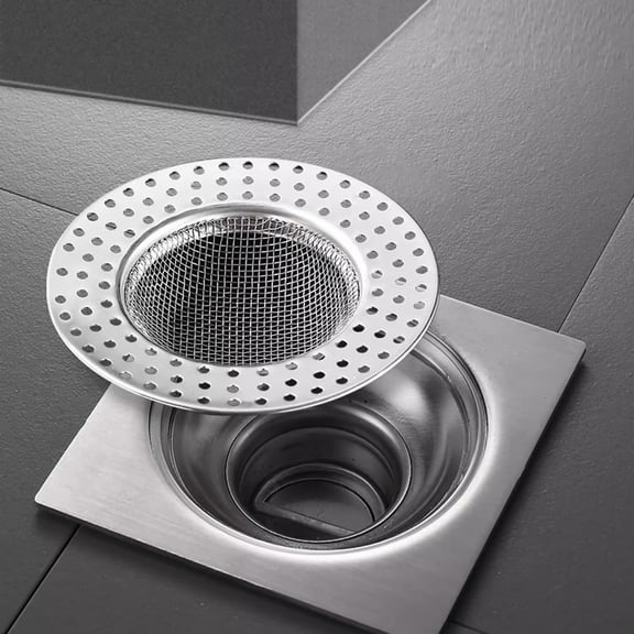 RXMEKW Bathroom Garbage Can Stainless Steel Filter Screen for Bathroom Hair Garbage Sewer Drain Filter Screen to Prevent Clogging Cover