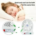 thumbnail image 1 of RXMEKW Battery Operated Fan Portable Snowflake Led Table Fan 3-Speed Usb 1200 Mah, 1 of 8
