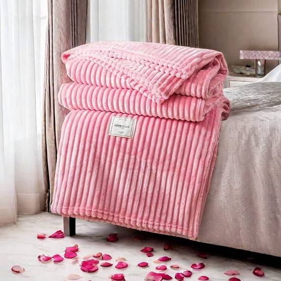 RXMEKW Blanket Gift Set Soft Milk Fleece Summer Ac Throw Blanket Nap Couch 70×100