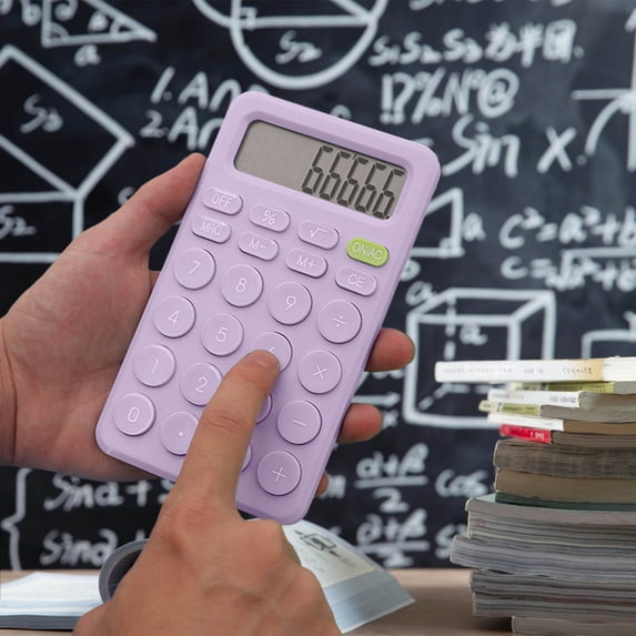 RXMEKW Calculator for School Basic Standard Calculator Mini Digital Desktop Calculator with 8-Digit Lcd Display - Calculator Pocket Size for Homeschool Kids