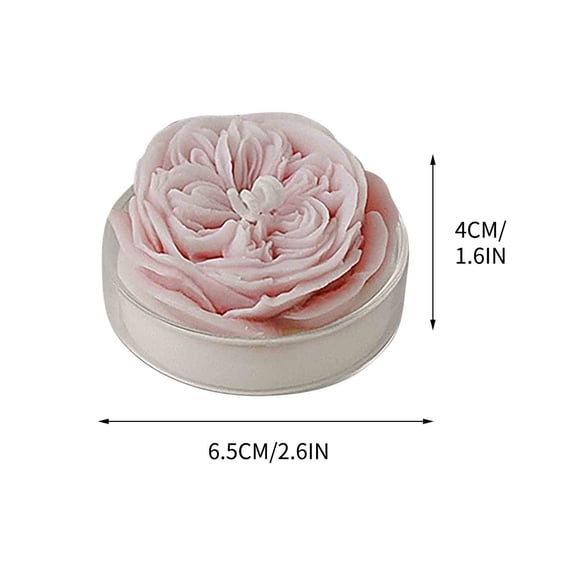 RXMEKW Candles for Home Scented,Women's Rose Heart Shaped Soy Wax Scented Candle with Long Burning Floral Aroma for Romantic Ambiance Home Decor Valentine's Day Gift