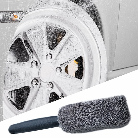 RXMEKW Car Wash Brush Car Tire Wash Brush Microfiber Wheel Brush