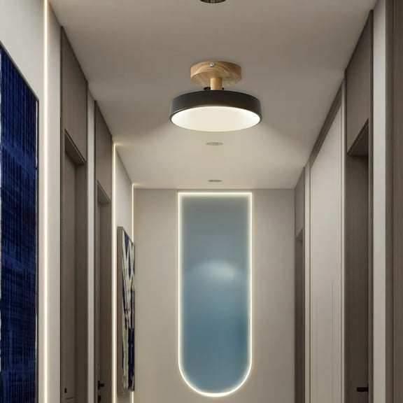 RXMEKW Ceiling Light Fixture Corridor Lights, Hallway Lights, Personalized Entrance Door Lights, Wooden Balcony Cloakroom Lights