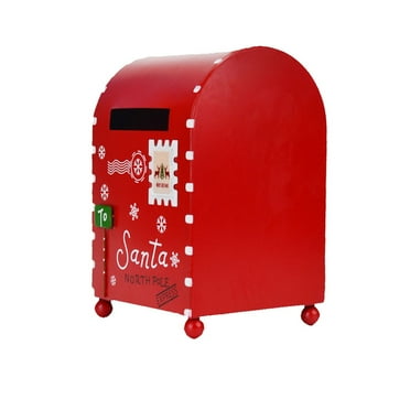 RXMEKW Christmas Decorations for the Home Christmas Decorations Inside Home New Christmas Decoration Theme Iron Originality Small Mailbox Mail Mailbox Sent to Santa Claus