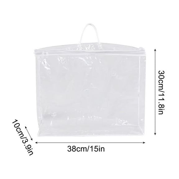 RXMEKW Clear Storage Bags Pvc Transparent Packaging Bags, Pvc Home Textile Four-Piece Bag Sets, Pvc Storage Bags, Transparent Curtain Packaging Bags
