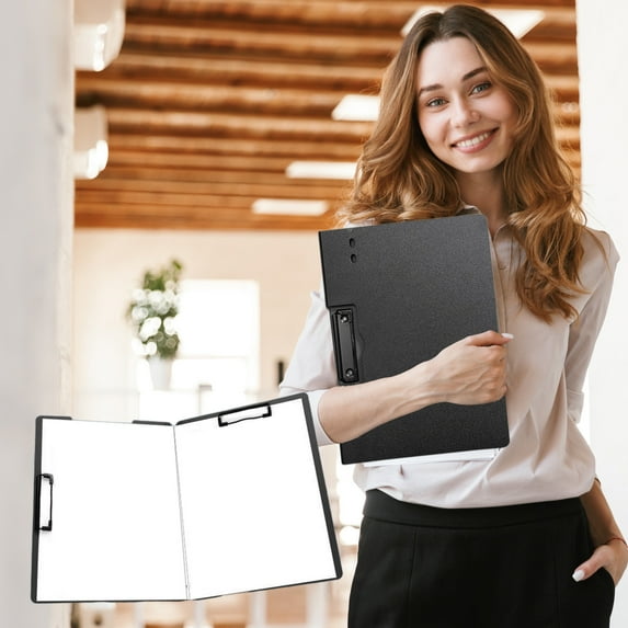 RXMEKW Clips Office Supplies A4 Board Folder Note Board Office Supplies A4 Board Folder Writing Board Thickened Data Folder Meeting Record Writing File