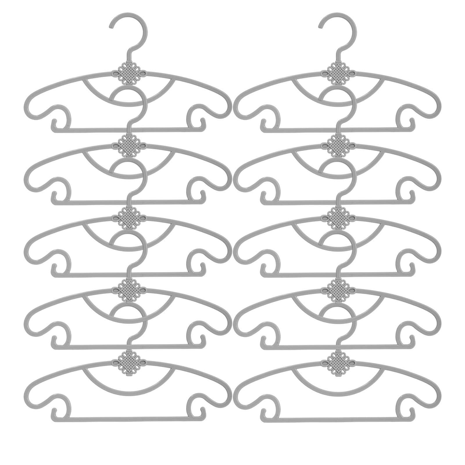 RXMEKW Clothes Hangers Plastic 10Pcs Home Use Children's Plastic ...