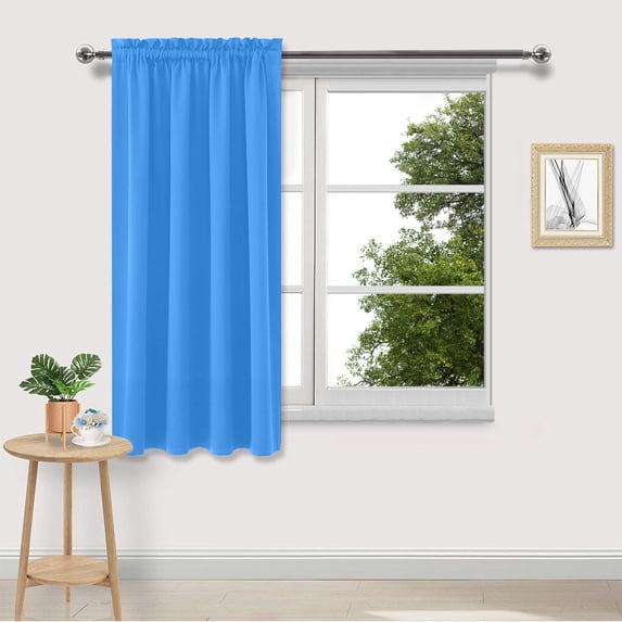 RXMEKW Curtains for Bedroom Heat-Insulate Nordic Solid Blackout Curtain 96×114 Cm Gray