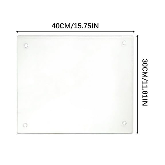 RXMEKW Cutting Boards for Kitchen Kitchen Countertop with Acrylic Cutting Board, Transparent Cutting Board with Edge, Countertop Protector for Home and Restaurant