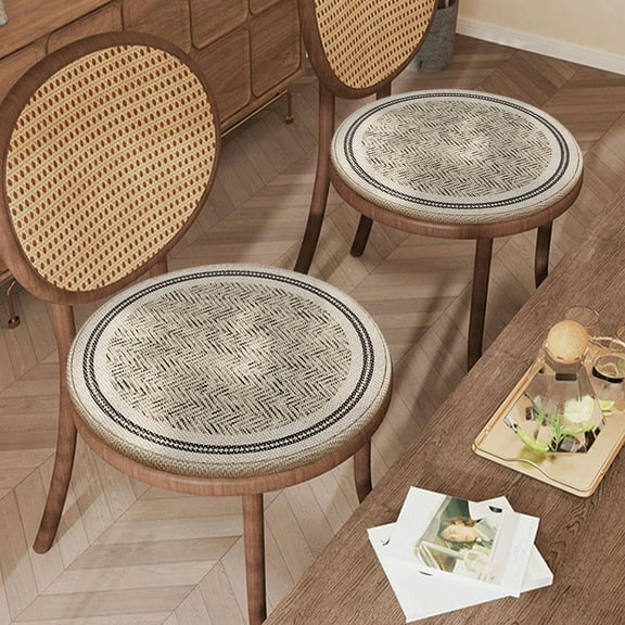 RXMEKW Floor Cushions for Sitting Japanese Style Cool Round Thin Cushion Seat Cushion Floor Cushion