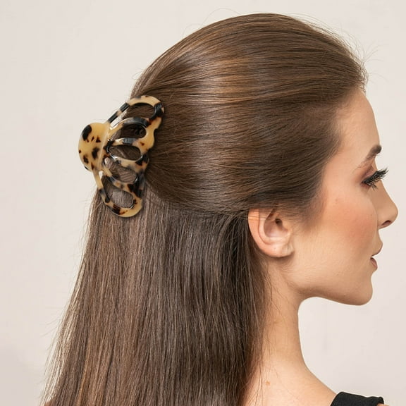 RXMEKW Hair Claw Clips Claw Clip - Strong Grip, Comfortable Open Design - Ideal for Long, Fine to Medium, Curly Or Wavy Hair - Suitable for All Hair Types