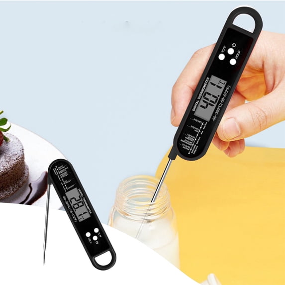 RXMEKW Instant Read Meat Thermometer, Digital Thermometer with Long Probe, for Kitchen, Outdoor Cooking, Grilling, Bbq, Candy