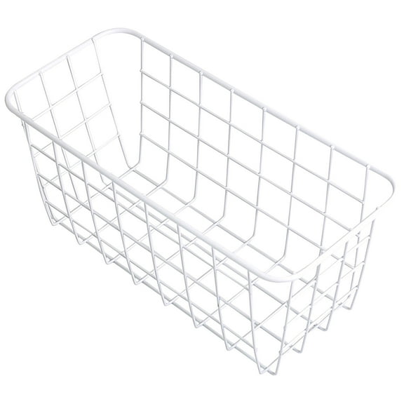RXMEKW Kitchen Organization and Storage No Drilling Required Wall Mounted Metal Wire Basket Kitchen Organization Storage