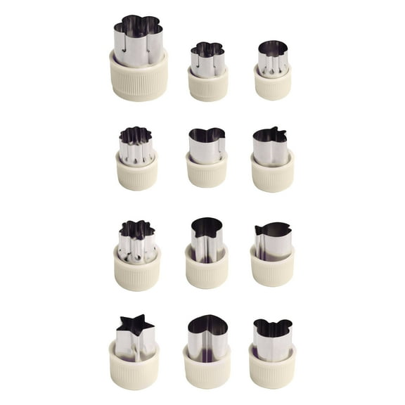 RXMEKW Knives Set for Kitchen 11-Piece Pvc Cookie Fruit Shape Cutter Bento Tool Set