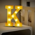 thumbnail image 1 of RXMEKW LED letter lights provide lighting for home parties and wedding decorations. Alphabet sign lights, letter signs, battery-powered, suitable for Christmas and birthday party decorations., 1 of 4